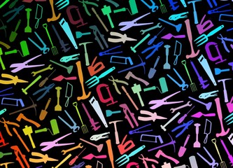 Colourful Tools background