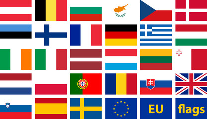 EU flags