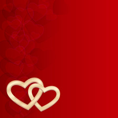 background of hearts