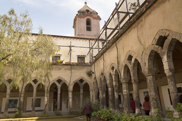 Cloister of St Francis popular wedding venue in Sorrento Italy