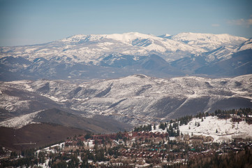 The Snow Covered Mountains of Utah, USA