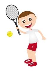 Obraz na płótnie Canvas playing tennis