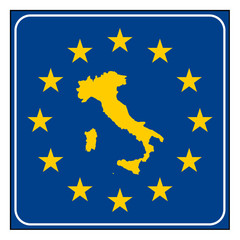 Italy European button