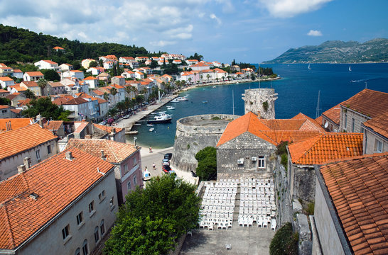Town Korcula in Croatia