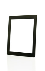 Tablet PC over white background