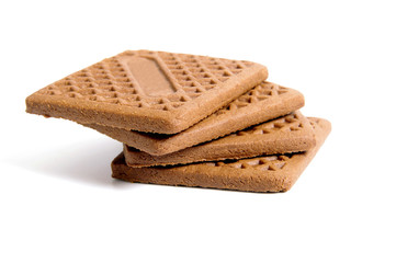 cookies on white background