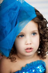 Cute little girl, a child in a dress