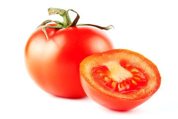 Two perfect tomatoes