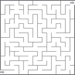 Vector illustration of  maze