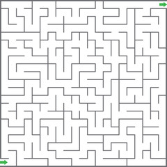 Vector illustration of  maze