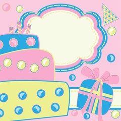 Happy Birthday invitation card