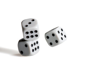 Black and white dices