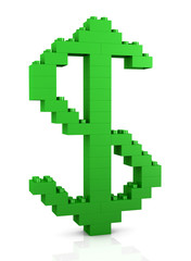 Obraz premium Building a dollar