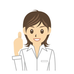 シャツ女性 B 表情2 OK