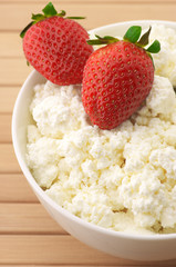 Cottage cheese with garnish