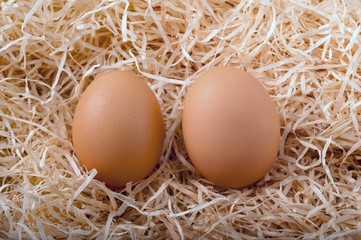 two eggs