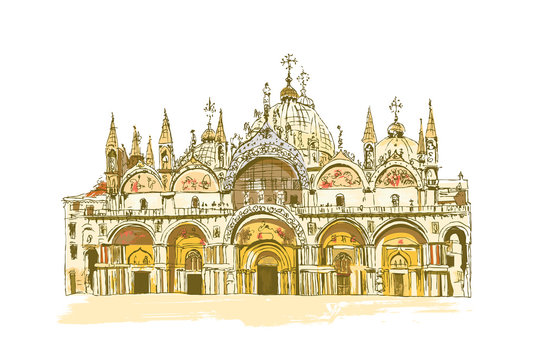 Fototapeta Venice in Italy. San Marco Cathedral