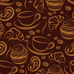 coffee break. seamless background