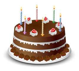 Chocolate birthday cake