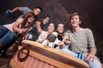 Friends Roast Marshmallows