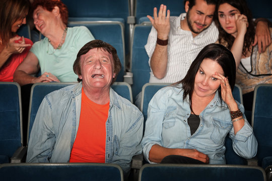 Man Weeps In Theater