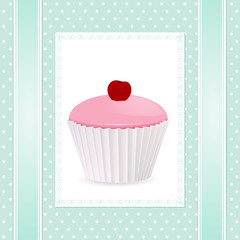 vintage cupcake background