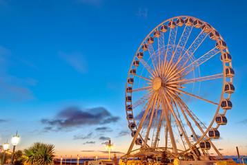 Big ferris wheel in Brighton,England