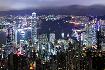 Fototapeta premium Hong Kong at night