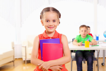 Portrait of a schoolgirl