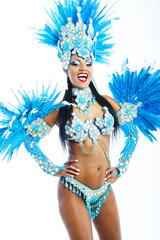 Fototapeta na wymiar Samba Dancer