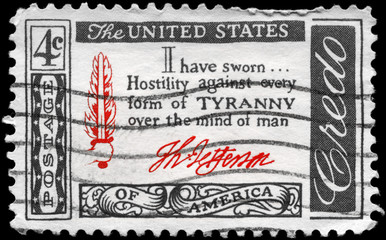 USA - CIRCA 1960 Jefferson Quotation