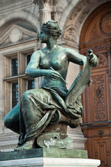 Naklejka premium statue hôtel de ville de Paris