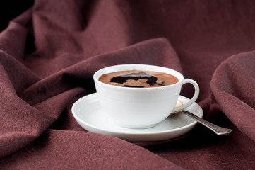 cup of hot coffee
