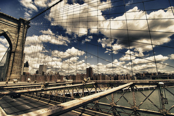 Brooklyn Bridge view, New York City