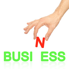 Hand and word Business