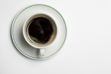 coffecup on a white background