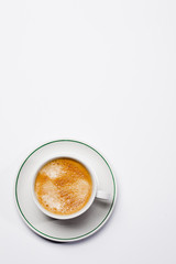 coffecup on a white background