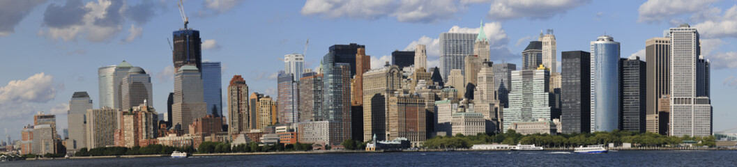 Manhattan, gesehen vom Hudson River, New York, USA