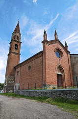 Fototapeta na wymiar St. Lorenzo Church. Veano. Emilia-Romania. Włochy.