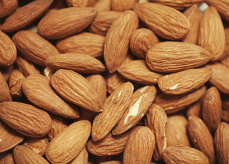almonds background