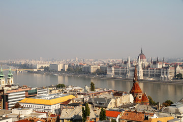 Luftverschmutzung über Budapest