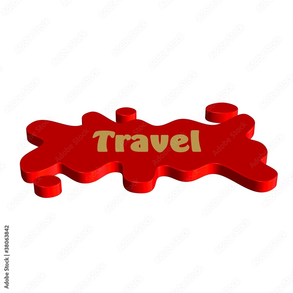 Sticker travel icon