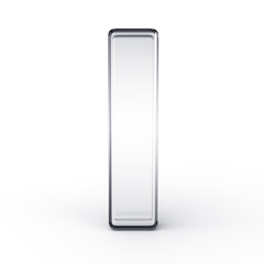 The letter I in glass