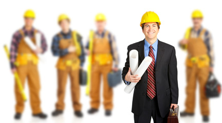 Industrial workers group.