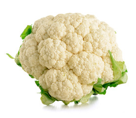 Cauliflower isolated on white