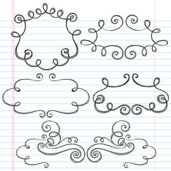 Sketchy Picture Frames Notebook Doodles