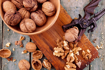 Nutcracker with walnuts