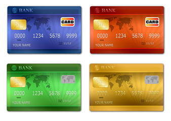 Set of credit cards