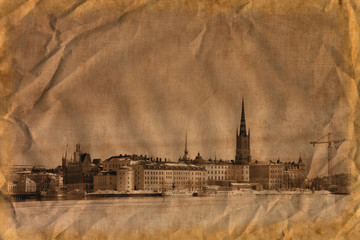 Stockholm in retro style