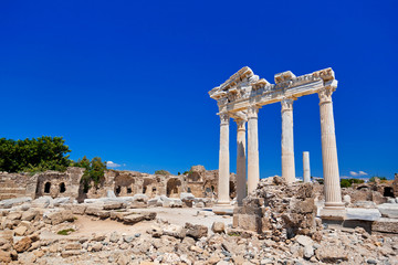Obraz premium Old ruins in Side, Turkey